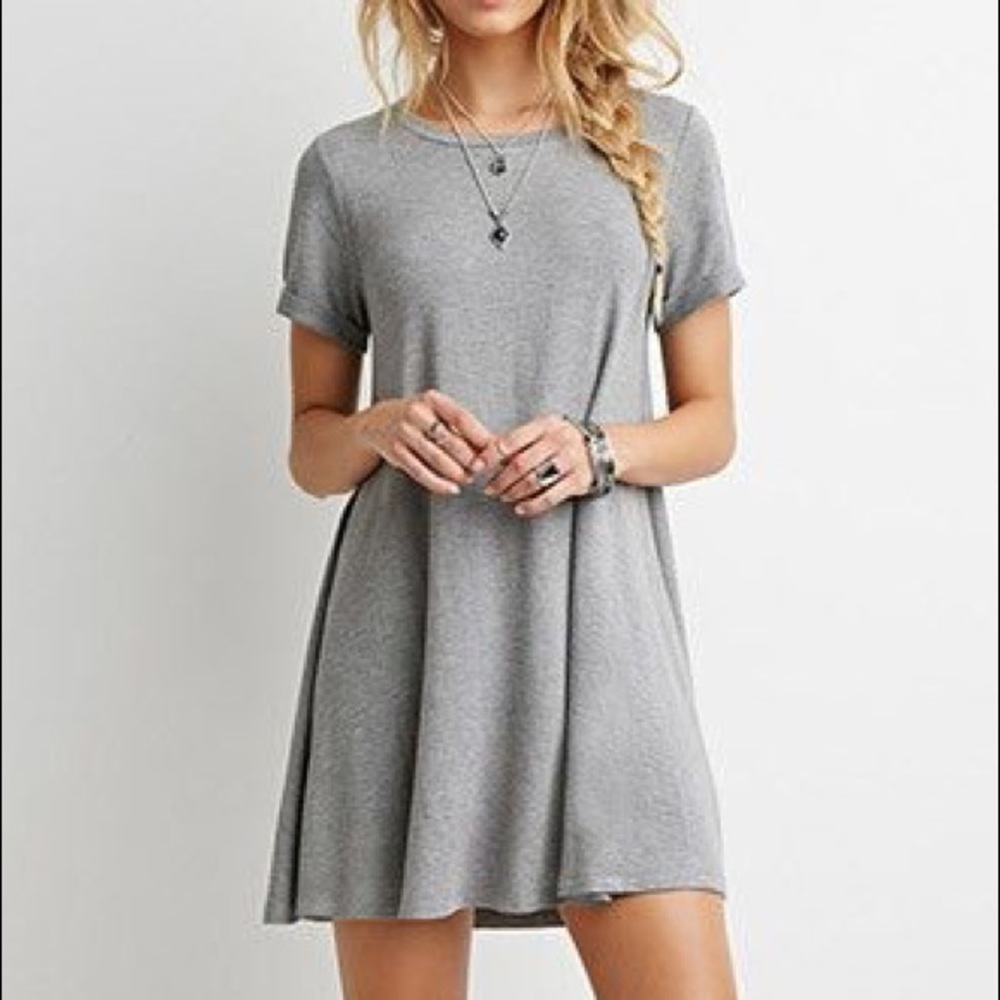 Forever 21 Heathered T-Shirt Dress